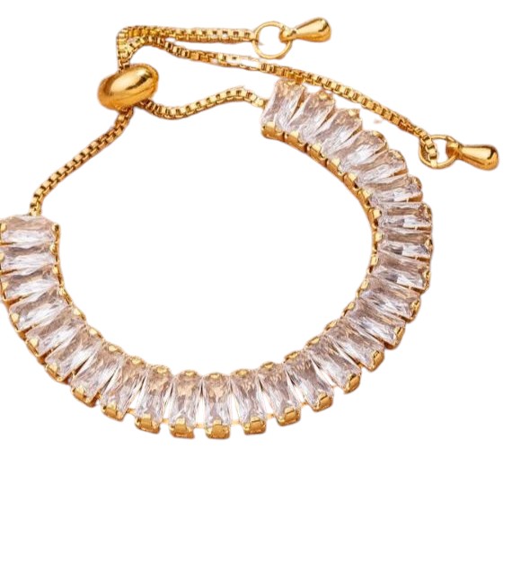 Pulseira Allure Zircônias Baguetes